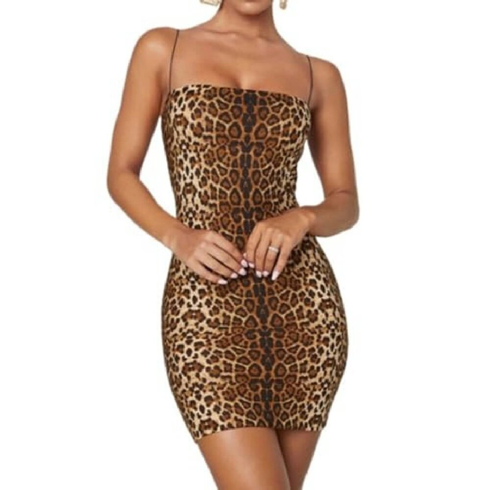 Sleeveless Bodycon Mini Dress, Polyester Spandex, Night Out Party